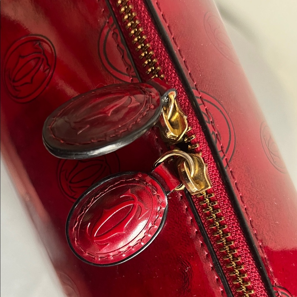 Vintage Must de Cartier "Happy Birthday" series top handle handbag - Picture 5 of 11